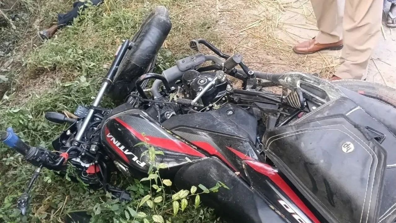 सीतापुर में सड़क हादसे में हिस्ट्रीशीटर की मौत, पेड़ से टकराई बाइक; झाड़ियों में मिला शव