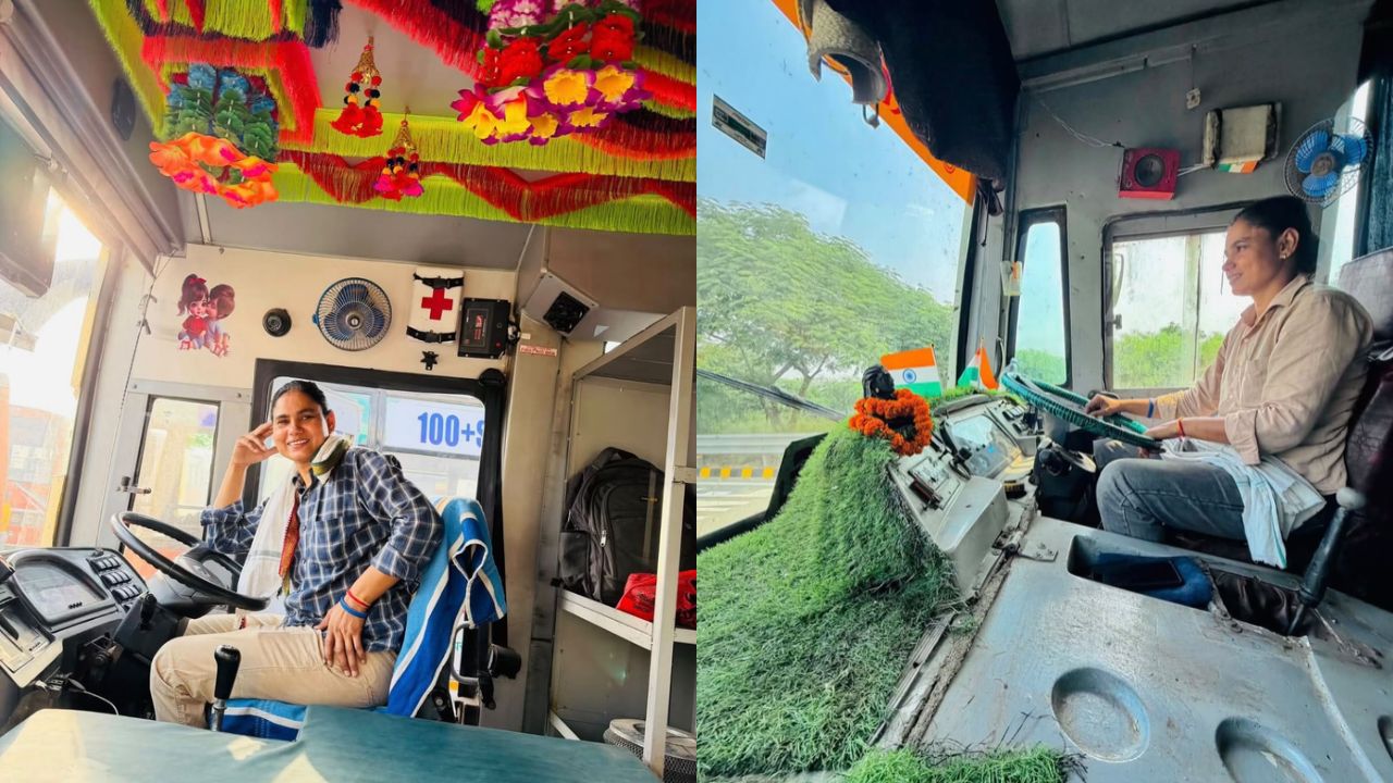 रोज 4 चक्कर, लाखों फॉलोअर्स, हाथों में बस स्टीयरिंग और आंखों में सपने, यूपी की सोनू की प्रेरित कहानी
