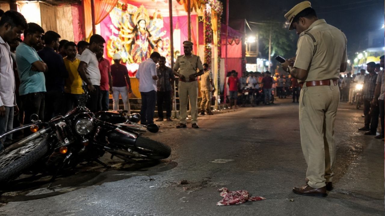 सुल्तानपुर में दुर्गापूजा पंडाल के पास दर्दनाक हादसा, बुलेट की टक्कर से मासूम की मौत