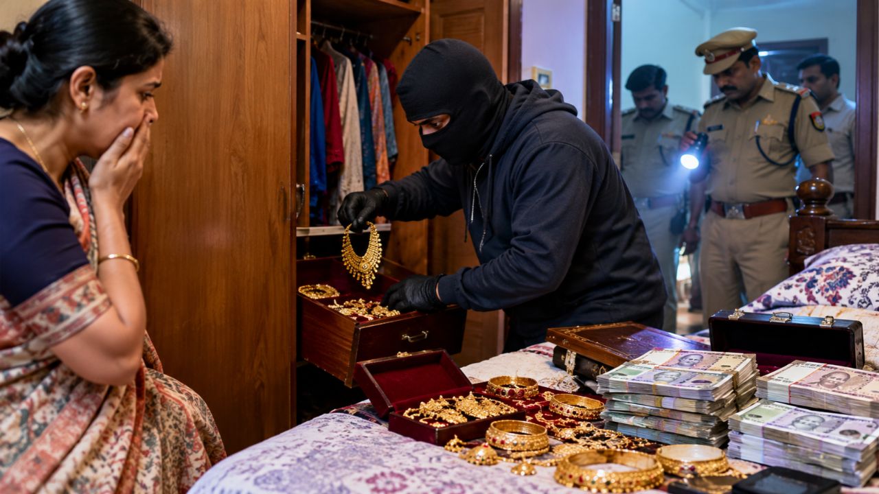 द्वारका में बड़ी चोरी: शिक्षिका के घर से 2.5 करोड़ के आभूषण और नकदी चोरी, पुलिस जांच में जुटी