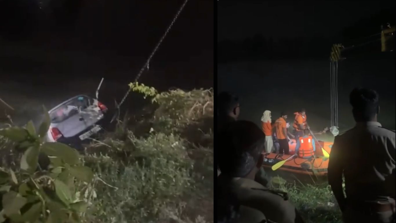 Sitapur News: सीतापुर में तालाब में मिली कार, तीन लोगों की मौत