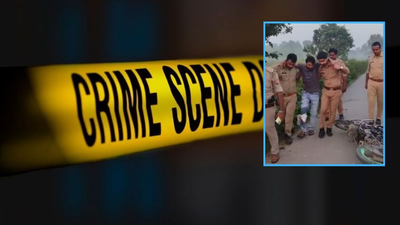 Sitapur News: नाबालिग से जुड़े मामले में फरार आरोपी गिरफ्तार, पुलिस मुठभेड़ में तमंचा और बाइक बरामद