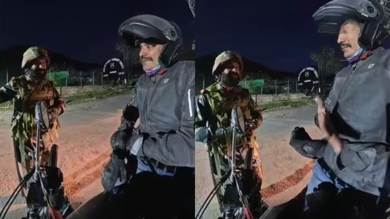 उरी घूमने निकला था बाइकर, आर्मी जवान ने एकदम से रोका, फिर जो हुआ, देखकर लोग बोले- दिल जीत लिया
