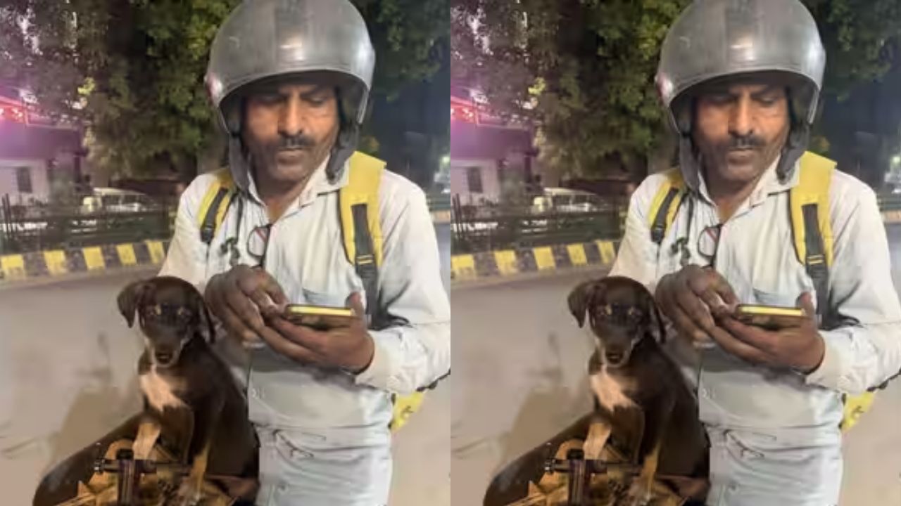 Blinkit Rider Viral Story: डिलीवरी देने आया राइडर तो साथ था नन्हा कुत्ता, वजह सुनकर लोगों ने कहा- यही है सच्ची इंसानियत