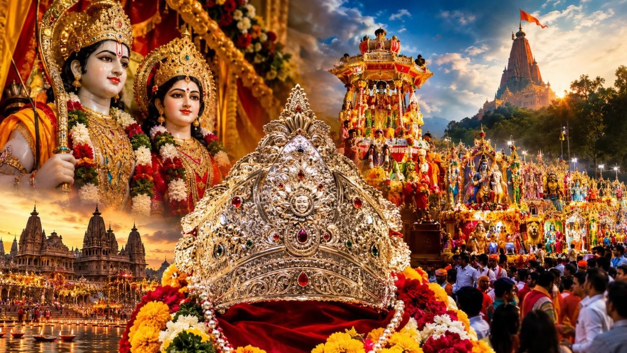 7 किलो का रजत मुकुट, 168 झांकियां और चारों भाइयों का शाही श्रृंगार; आगरा में आज निकलेगी भव्य राम बरात