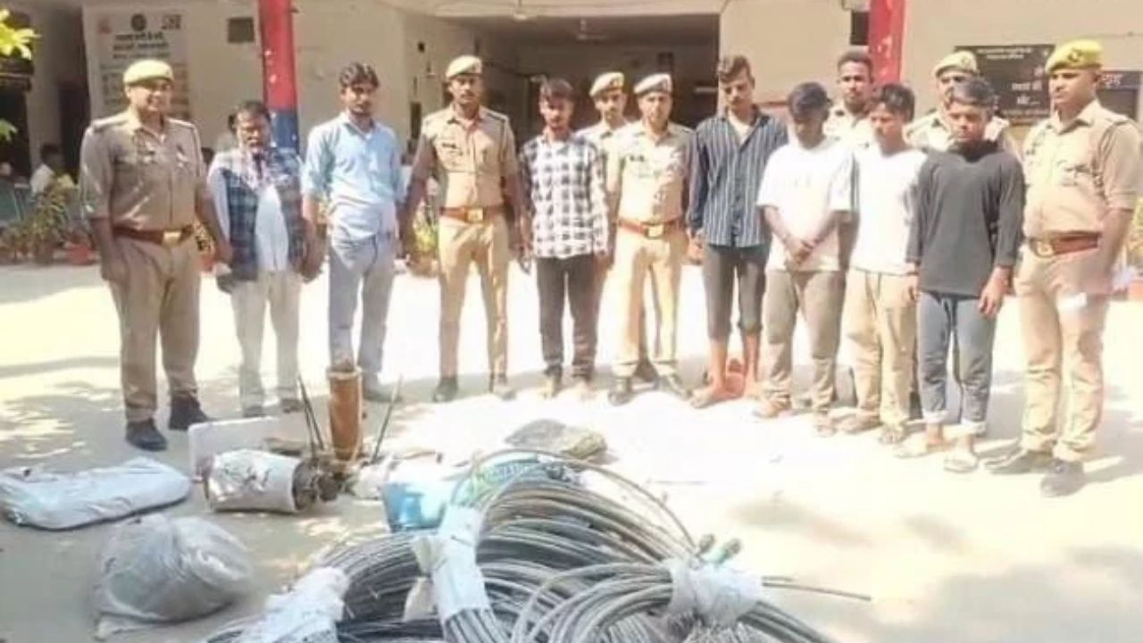 कानपुर: रात के अंधेरे में बिजली के तार और ट्रांसफार्मर पर हाथ साफ! 7 गिरफ्तार, खुलेंगे कई राज
