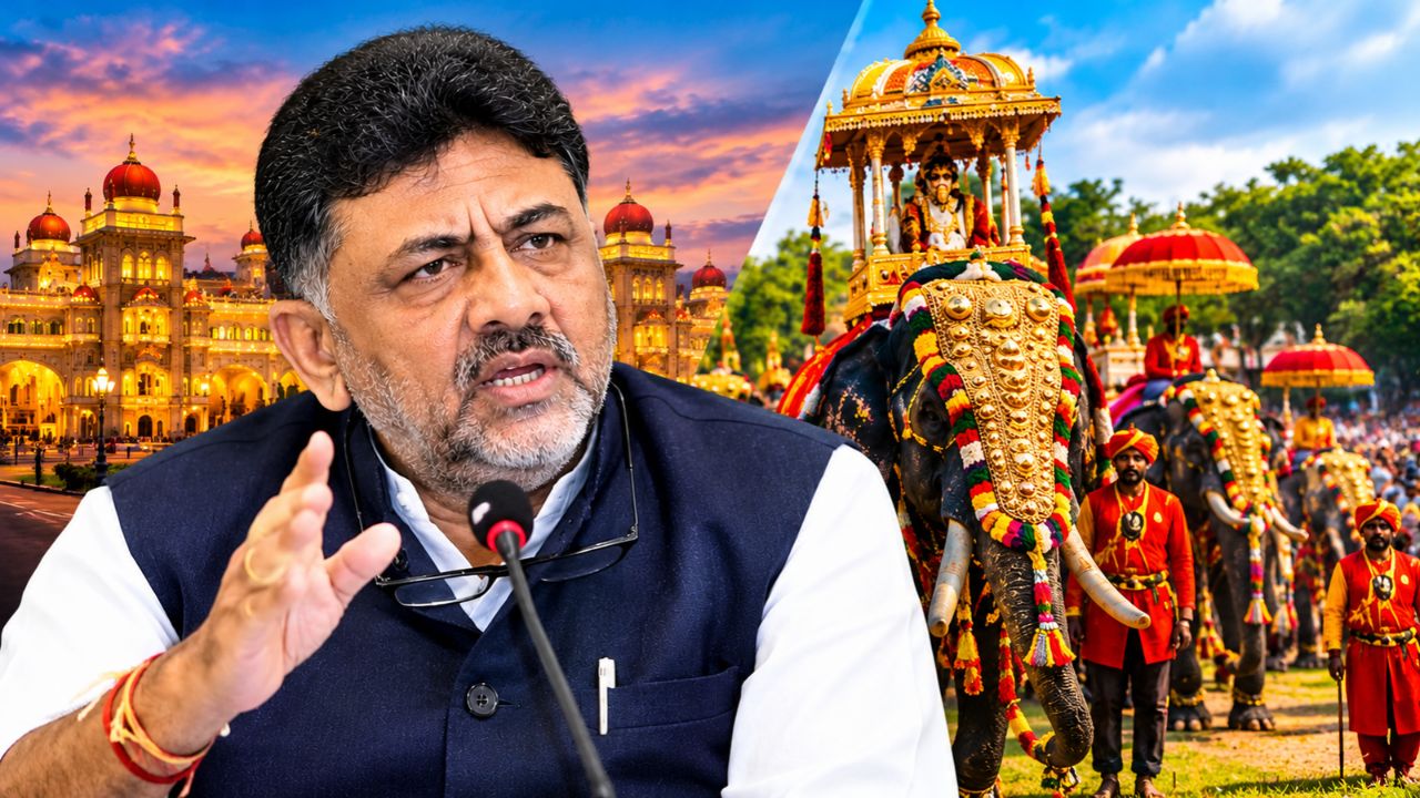मैसूर दशहरा पर शाही परिवार की नाराजगी! डी.के. शिवकुमार ने दिया बड़ा बयान, बोले- कमी हुई तो सुधारेंगे