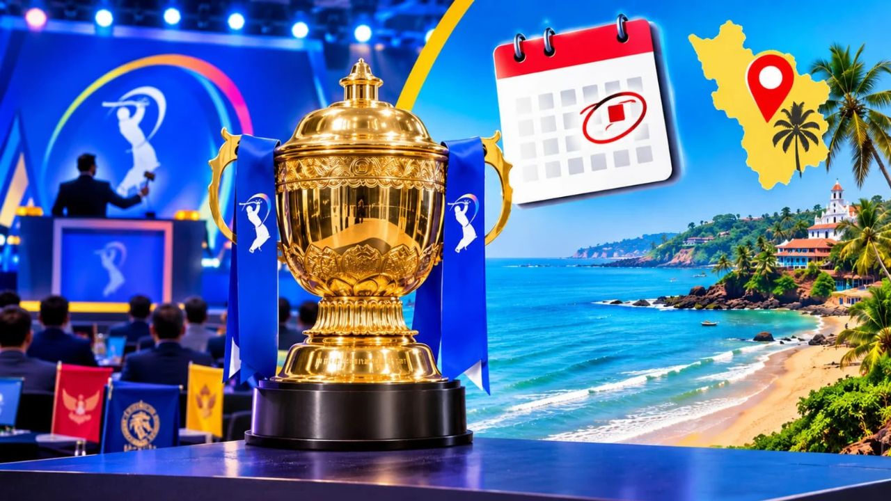 IPL 2027 Auction: गोवा में सजेगा खिलाड़ियों का बाजार! तारीख आई सामने, अभी बाकी है बड़ा ऐलान
