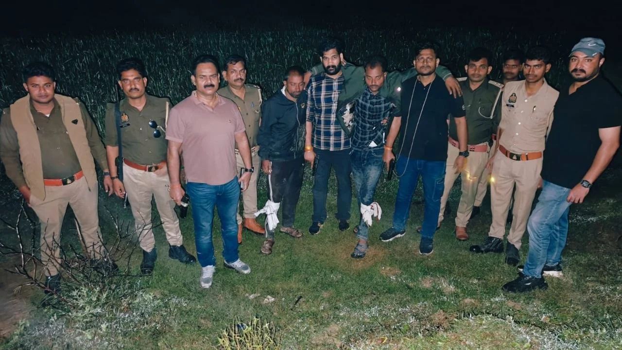 UP Police Encounter: कौशाम्बी में बदमाशों और पुलिस के बीच मुठभेड़, दो शातिर लुटेरों को लगी गोली