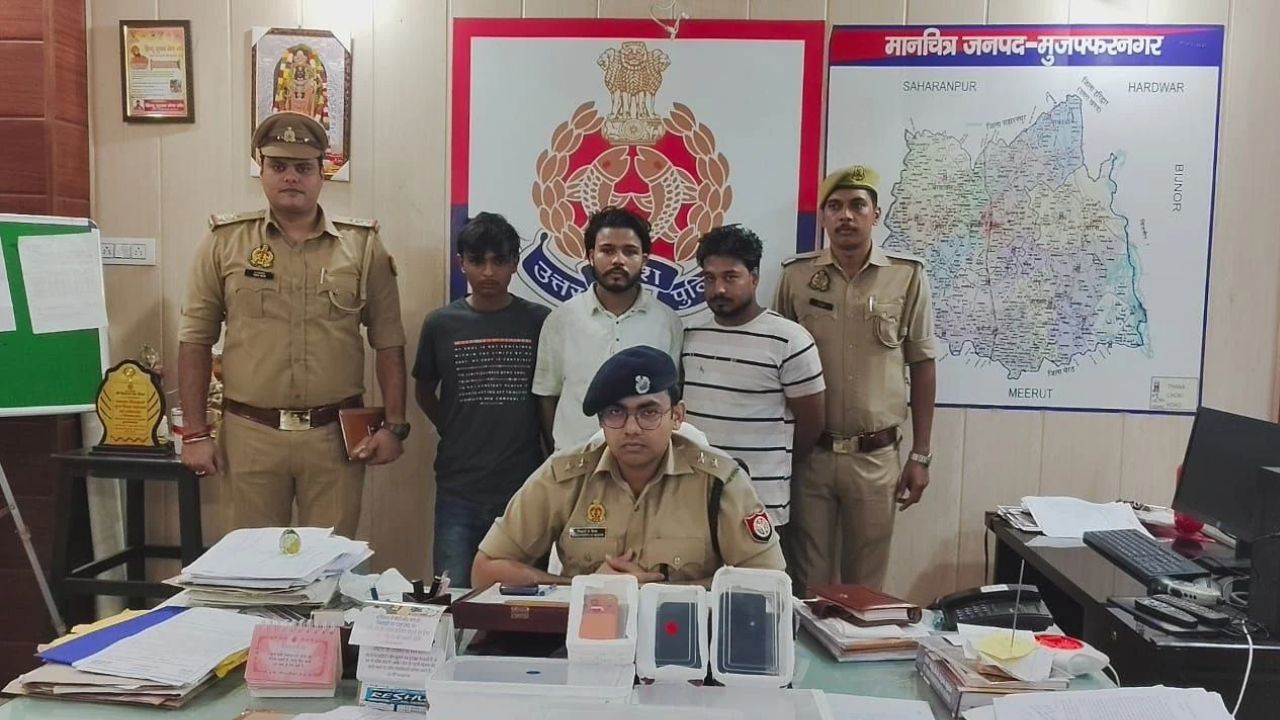 मुजफ्फरनगर में हथियार तस्करी का खुलासा, मेरठ के तीन आरोपी गिरफ्तार; पिस्टल-तमंचे बरामद