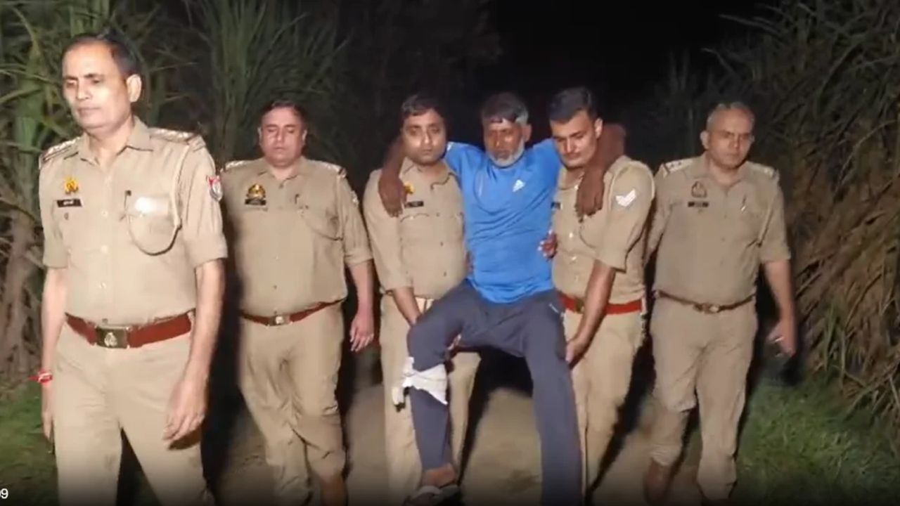 Muzaffarnagar police encounter: पुलिस से बच नहीं पाया गौकशी का फरार आरोपी, मुठभेड़ में लगी गोली