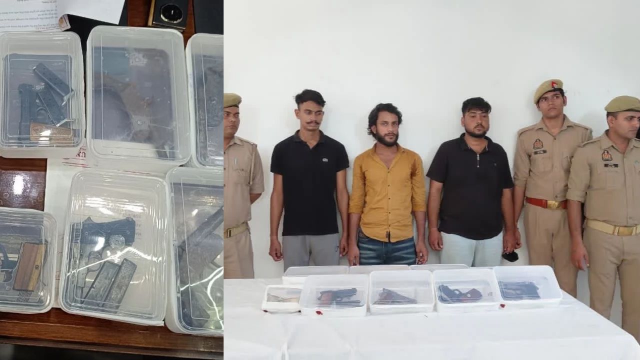 मुजफ्फरनगर में हथियारों की बड़ी खेप का खुलासा, 11 अवैध असलहों के साथ तीन गिरफ्तार