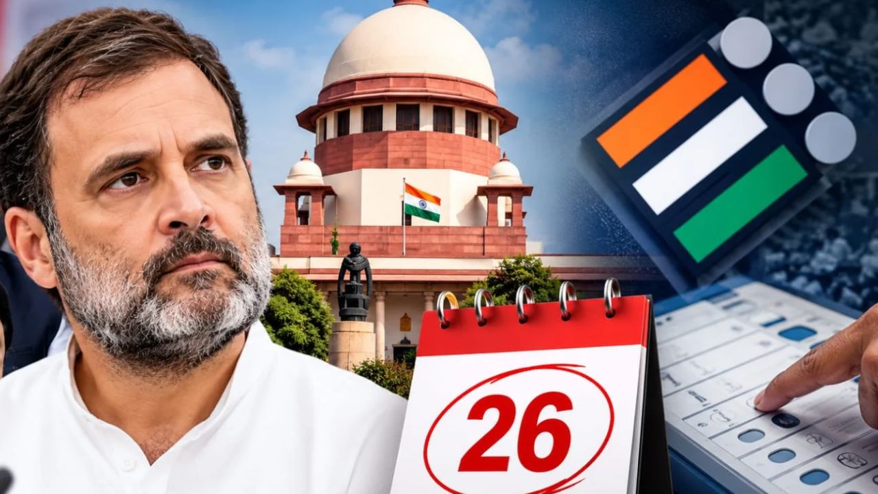 Rahul Gandhi: चुनाव आयोग के खिलाफ याचिका पर 26 अक्टूबर को सुप्रीम कोर्ट में हो सकती है सुनवाई