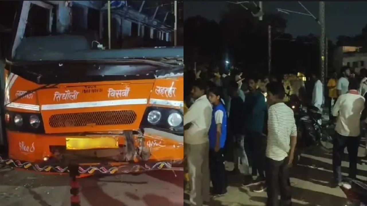 आधी रात अचानक स्टार्ट हुई बस, देखते ही देखते मच गई अफरातफरी; तीन लोग घायल
