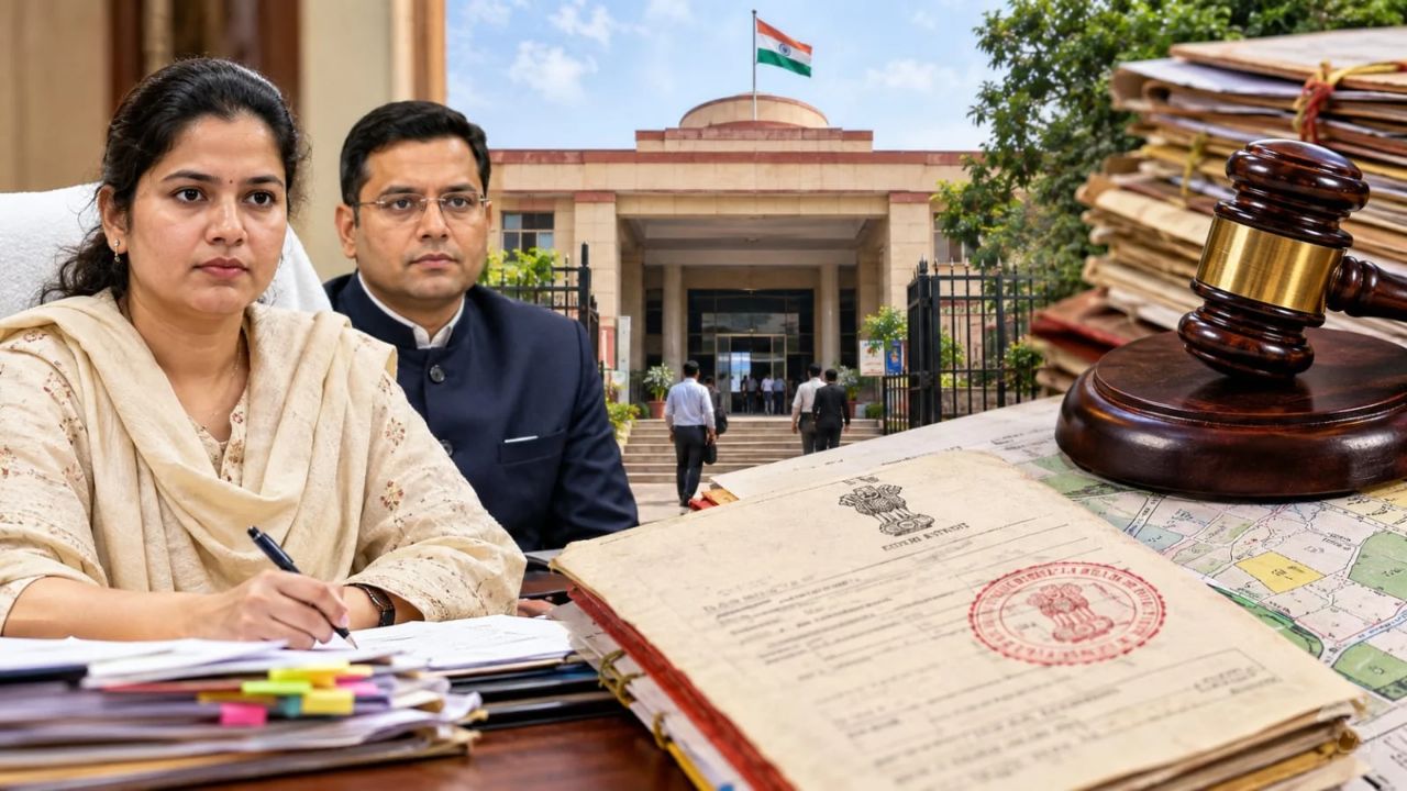 नामांतरण के अगले दिन करोड़ों की जमीन का बैनामा! नायब तहसीलदार समेत 9 पर आरोप, कोर्ट ने अफसरों से मांगा जवाब