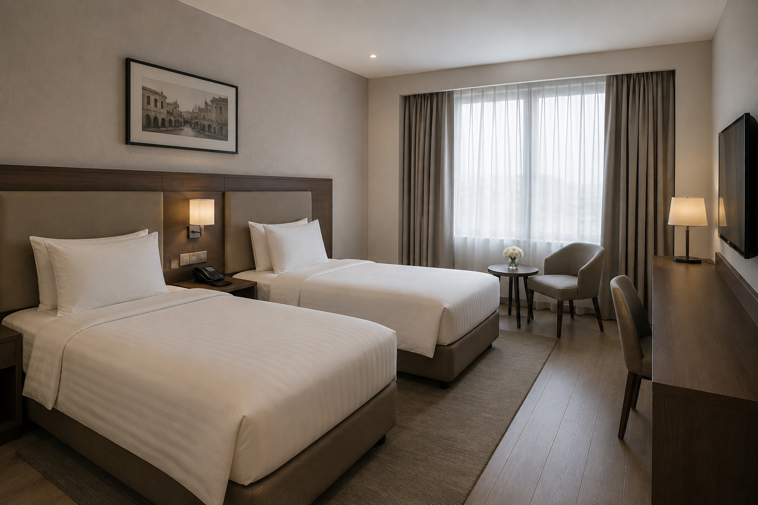ROOM, TWIN BEDS