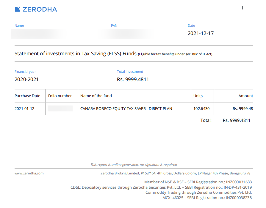 What are ELSS funds, and how can the ELSS statement be downloaded?