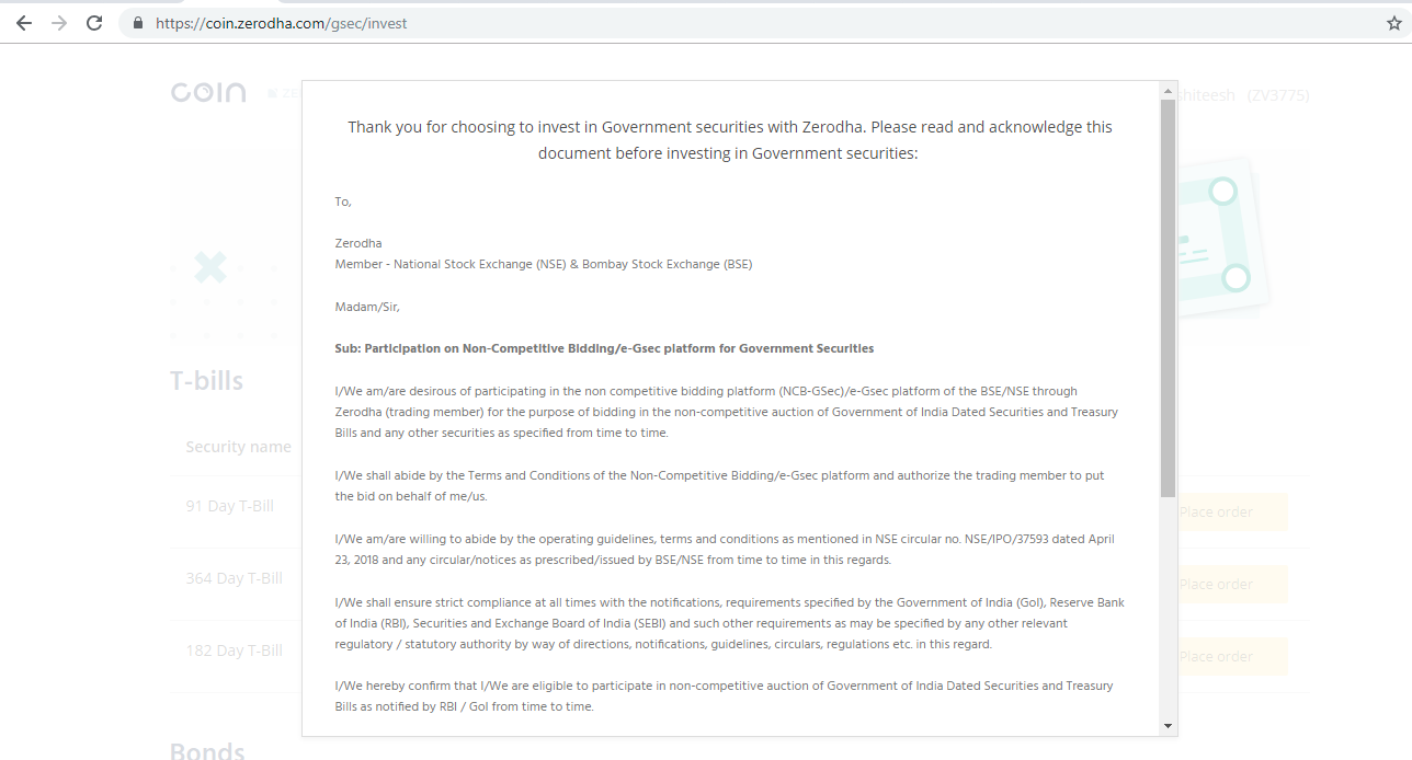 How Do I Buy Government Securities At Zerodha