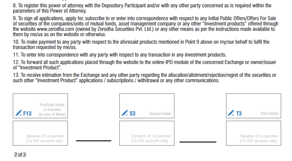 What are the documents required to open a HUF account at Zerodha?