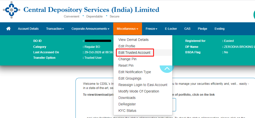 How Do I Add A Trusted Account On CDSL Easiest How Do I Add A Trusted Account On CDSL Easiest