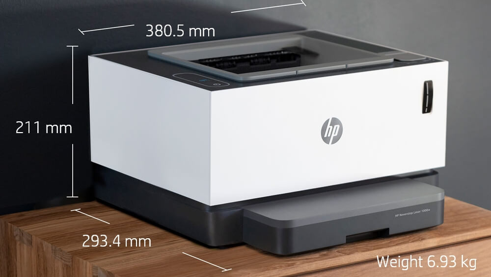 Hp neverstop laser 1000a не печатает