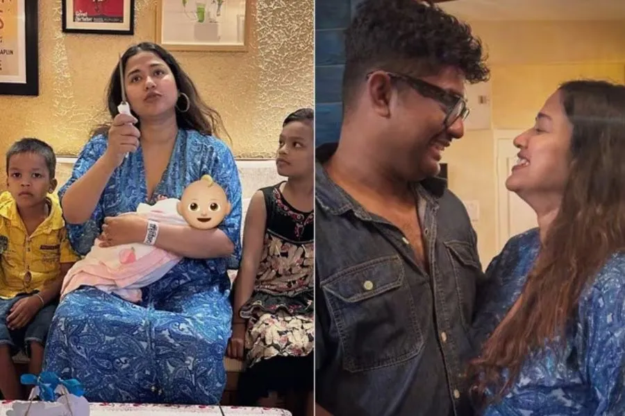 ছেলেকে কোলে নিয়ে জন্মদিনের কেক কাটলেন সোহিনী