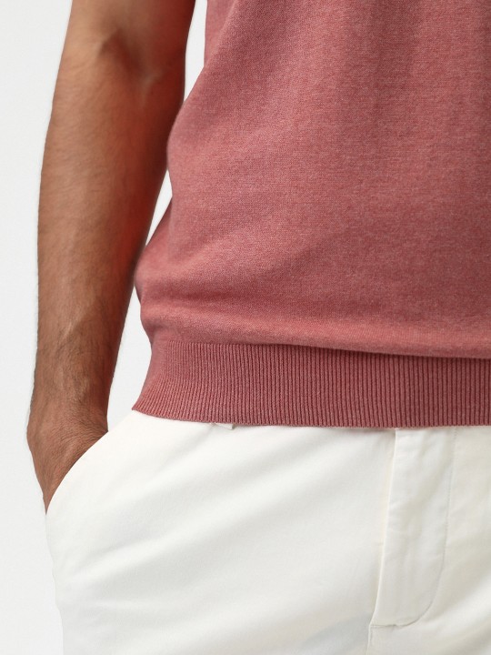 Polo Collar Short Sleeves Cotton Regular T-shirt