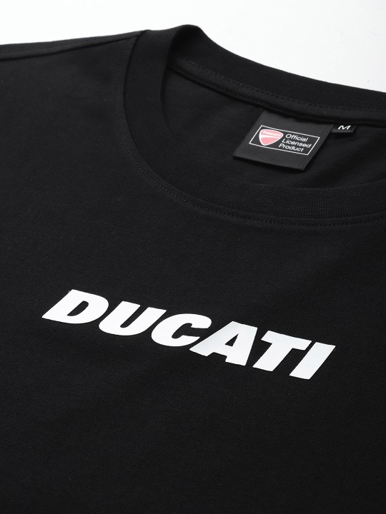 Brand Logo Drop-Shoulder Sleeves Pure Cotton Relaxed T-shirt