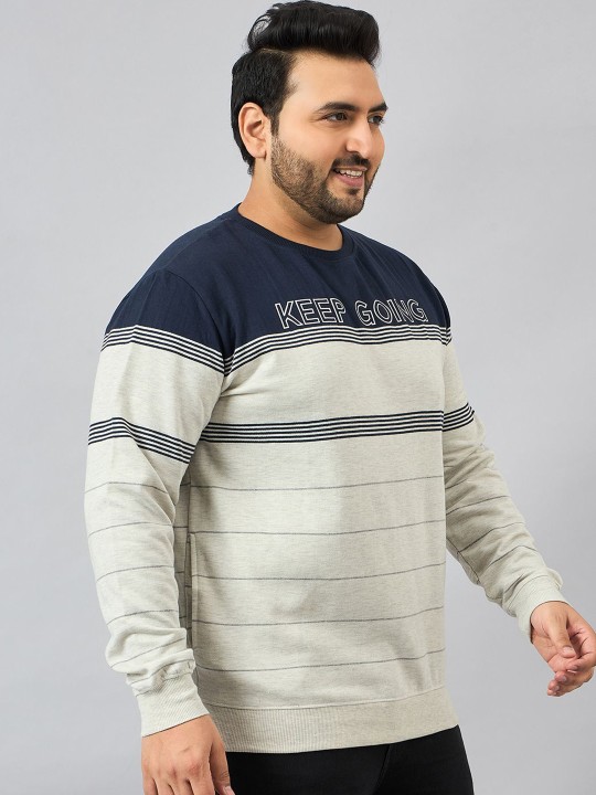 Men Round Neck Casual Sweatshirt