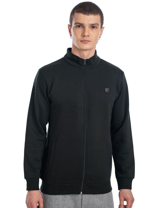 Men Mock Collar Sweatshirt