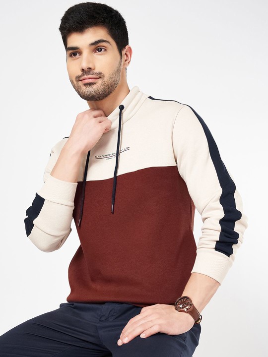 Men Colourblocked Pullover Sweatshirt