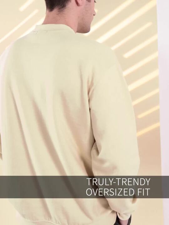 Oversized Extended Neck Sweatshirt