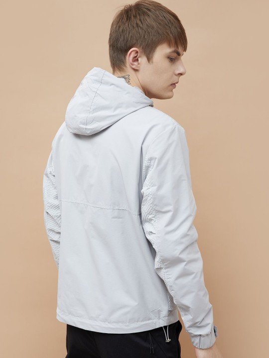 Men Geometric Sporty Jacket