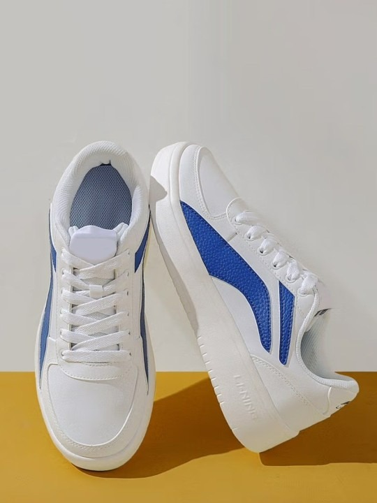 Men Colourblocked PU Sneakers