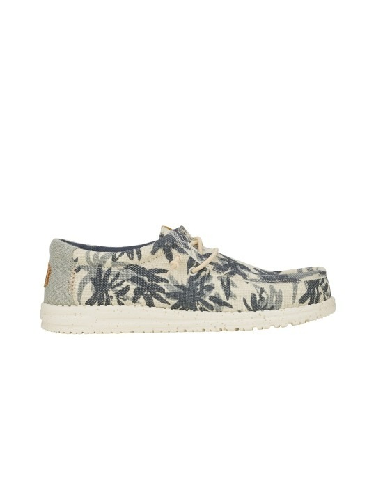 Men Wally Palm Jute Woven Design Slip-on Stretch-Lace Loafers
