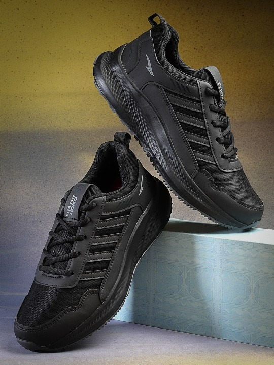Men Mesh Running Lace-Ups Non-Marking Shoes