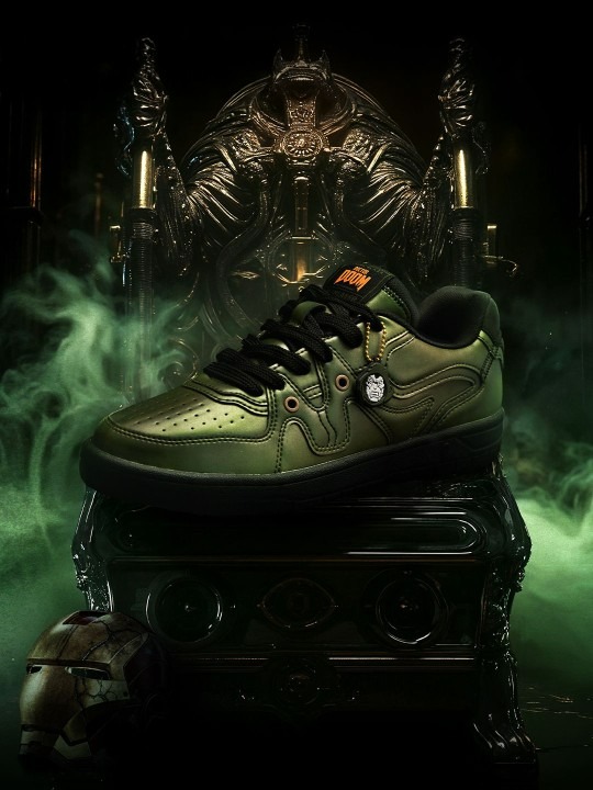 Men Marvel Doctor Doom Printed PU Sneakers