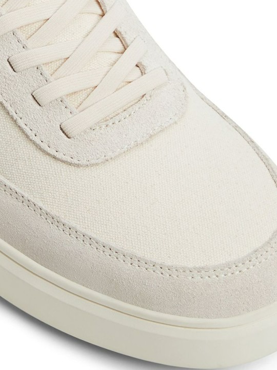 Men Woven Design Leather Sneakers
