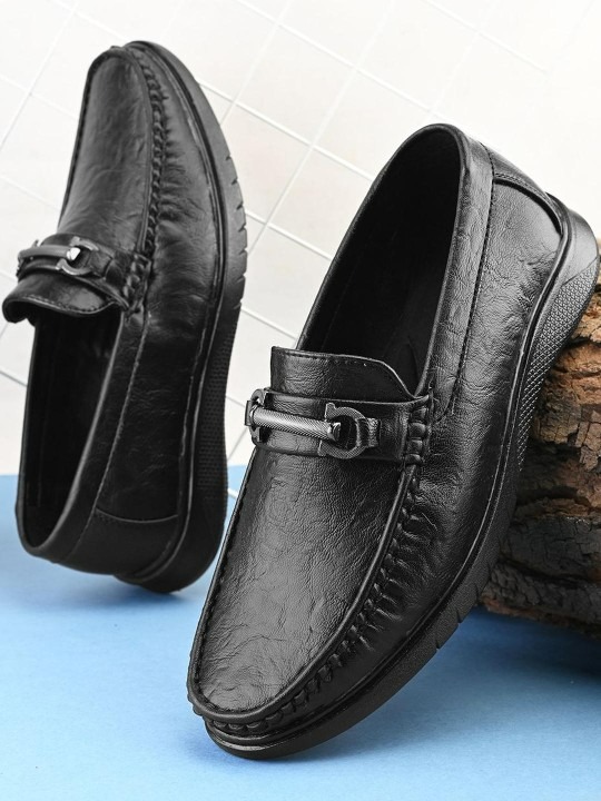 Men Chunky Slip-On Formal Loafers