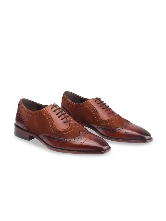 Men Textured Formal Brogues
