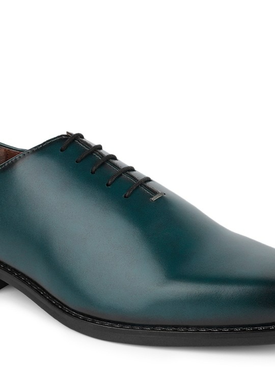 Louis Stitch Men Seaweed Green Formal Wholecut Lace-Up Derby Shoes