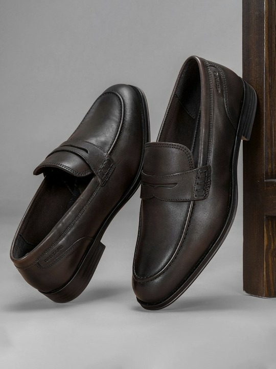 Men Solids Formal Loafers