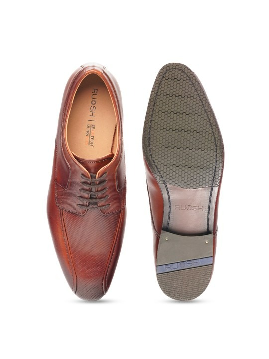 Men Textured Formal Derbys