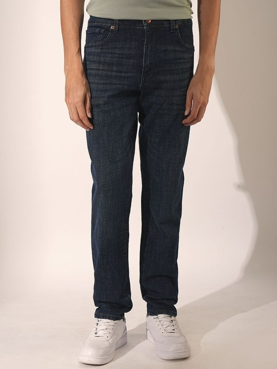 Men Slim Fit Light Fade Stretchable Jeans