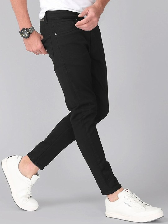 Men Black Skinny Fit Stretchable Jeans