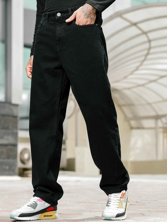 The Lifestyle Co Men Pure Cotton Relaxed Fit Jeans