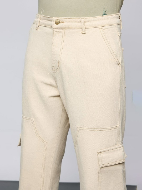 Men Straight Fit High-Rise Highly Distressed Jeans