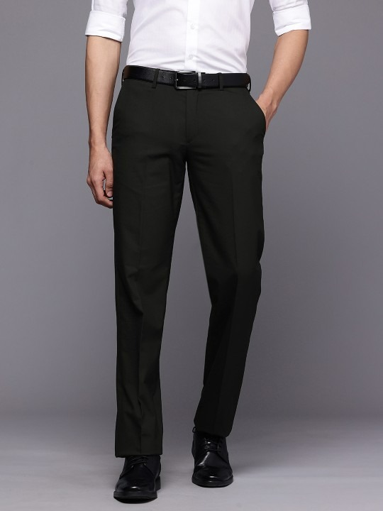 Men Regular Fit Formal Trousers