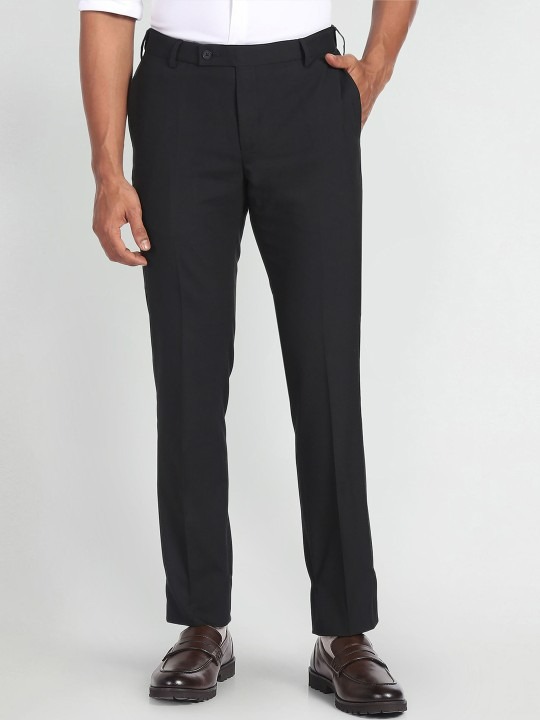 Mid-Rise Regular Fit Formal Trousers