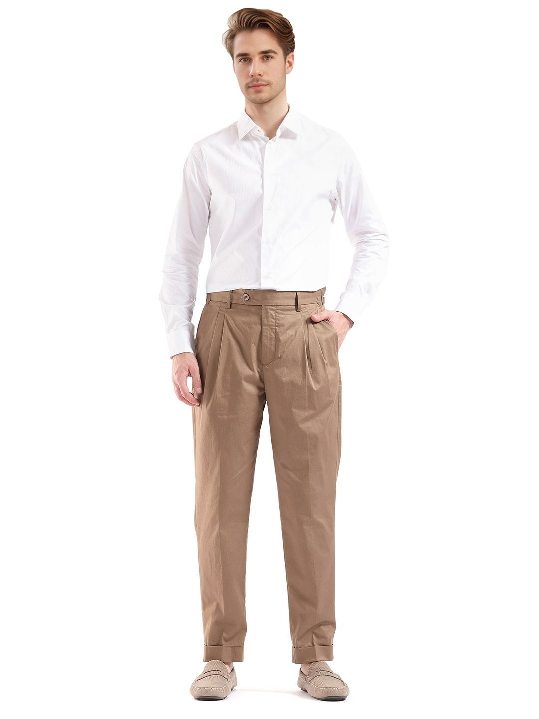 Mid-Rise Formal Trousers